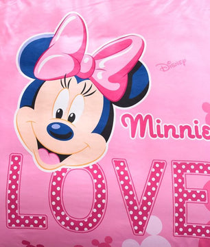 Lovely Pink Adult/kids Minnie Bedding Set Duvet Cover Bed Linen 1.2m.1.5m Bed - Lusy Store