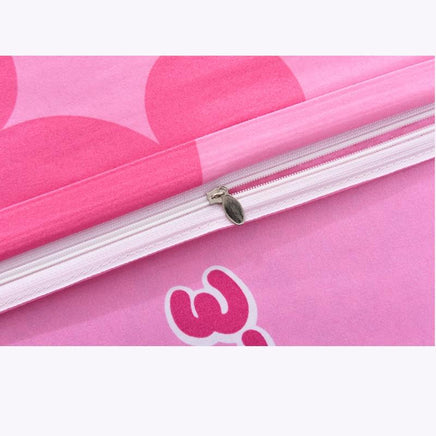 Lovely Pink Adult/kids Minnie Bedding Set Duvet Cover Bed Linen 1.2m.1.5m Bed - Lusy Store