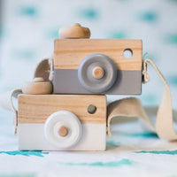 Lovely Wooden Camera Toys For Baby Kids Room Decor