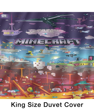 Minecraft bedding set minecraft world kids bedroom sets - Lusy Store