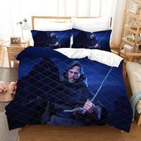 Luke Skywalker Star Wars Bedding Navy Blue Duvet Covers Comforter Set Quilted Blanket Bedlinen LS22717 - Lusy Store