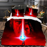 Luke Skywalker Star Wars Bedding Red Duvet Covers Comforter Set Quilted Blanket Bedlinen LS22718 - Lusy Store