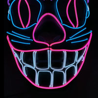 Luminous Led Halloween Mask EL Light Party PVC - Lusy Store