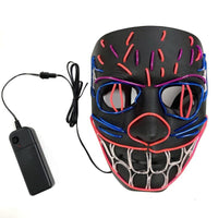 Luminous Led Halloween Mask EL Light Party PVC - Lusy Store