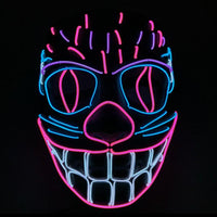 Luminous Led Halloween Mask EL Light Party PVC - Lusy Store