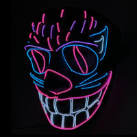 Luminous Led Halloween Mask EL Light Party PVC - Lusy Store
