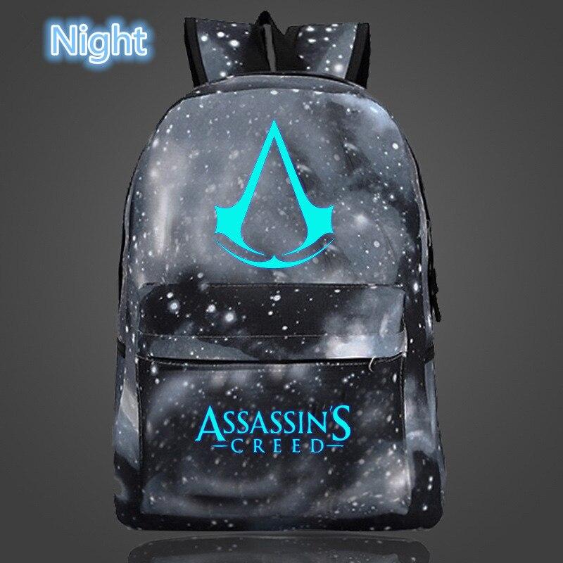 Lumious Assassin's Creed Backpack Oxford Boy Girl mochilas - Lusy Store
