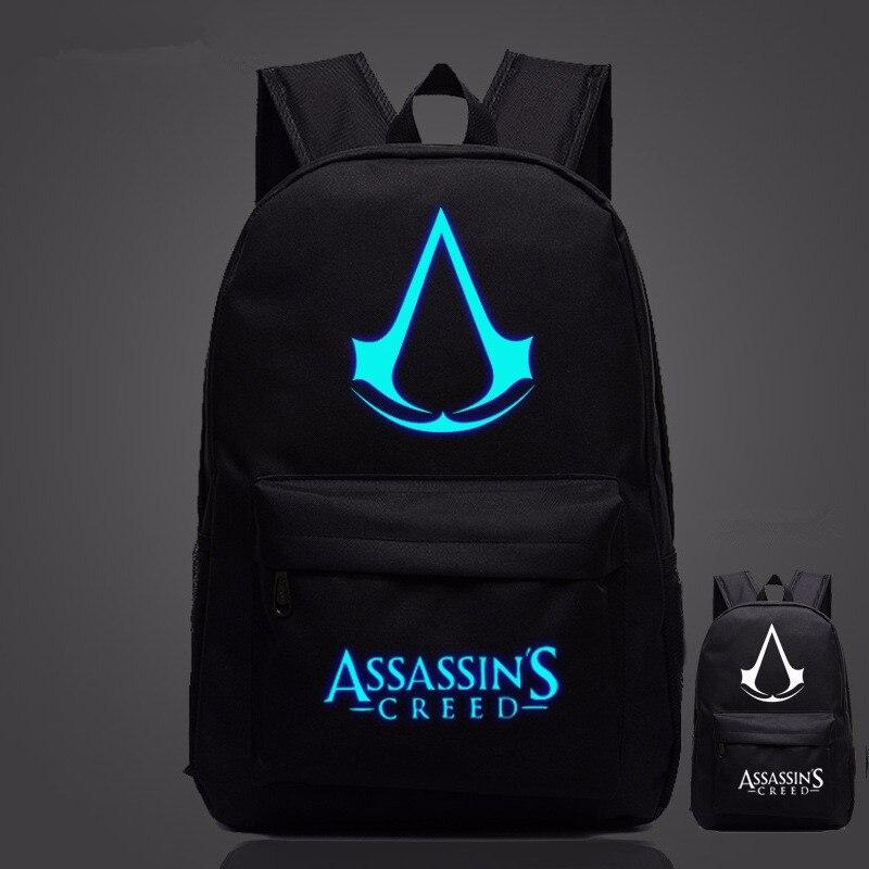 Lumious Assassin's Creed Backpack Oxford Boy Girl mochilas - Lusy Store
