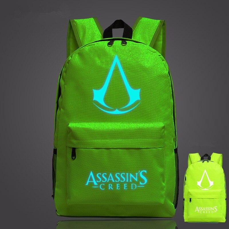 Lumious Assassin's Creed Backpack Oxford Boy Girl mochilas - Lusy Store