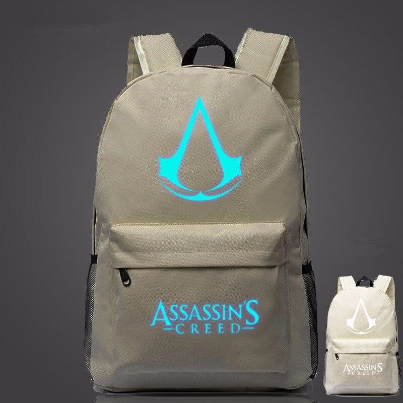 Lumious Assassin's Creed Backpack Oxford Boy Girl mochilas - Lusy Store