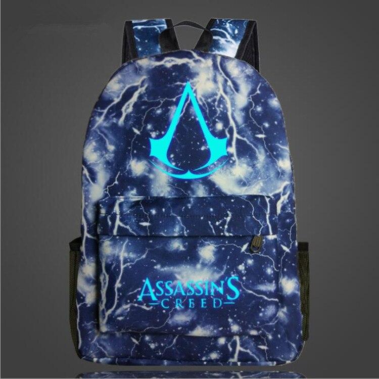 Lumious Assassin's Creed Backpack Oxford Boy Girl mochilas - Lusy Store