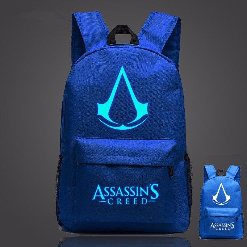 Lumious Assassin's Creed Backpack Oxford Boy Girl mochilas - Lusy Store