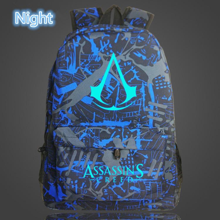 Lumious Assassin's Creed Backpack Oxford Boy Girl mochilas - Lusy Store