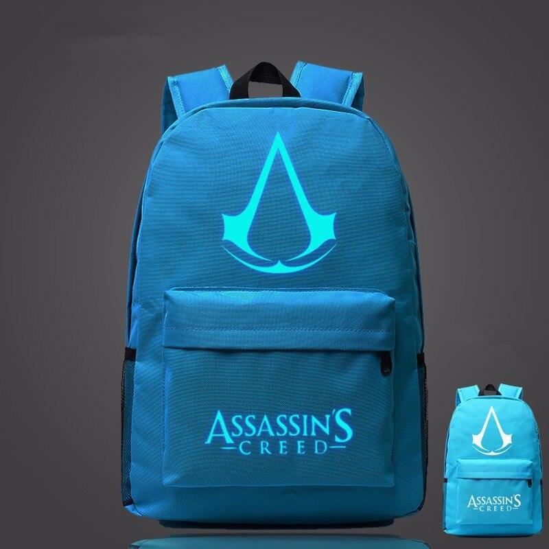 Lumious Assassin's Creed Backpack Oxford Boy Girl mochilas - Lusy Store