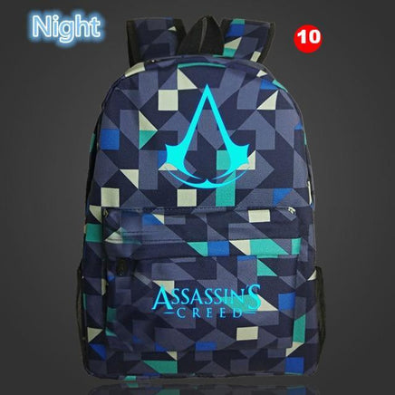 Lumious Assassins Creed backpack school backpacks for teenagers Oxford - Lusy Store