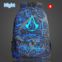 Lumious Assassins Creed backpack school backpacks for teenagers Oxford - Lusy Store