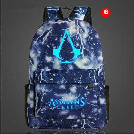 Lumious Assassins Creed backpack school backpacks for teenagers Oxford - Lusy Store