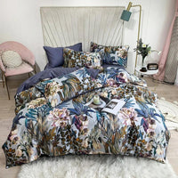 Luxury Bedding Sets 3D Egyptian Cotton Flamingo Leaf - Lusy Store