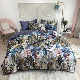 Luxury Bedding Sets 3D Egyptian Cotton Flamingo Leaf - Lusy Store
