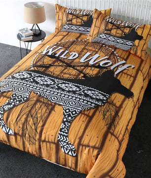 Luxury Bedding Sets 3D Wolf Mountain Bed Set US Twin Full Queen King Size - Lusy Store