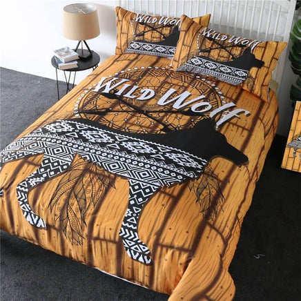 Luxury Bedding Sets 3D Wolf Mountain Bed Set US Twin Full Queen King Size - Lusy Store