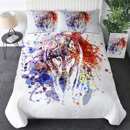 Luxury Bedding Sets 3D Wolf Mountain Bed Set US Twin Full Queen King Size - Lusy Store