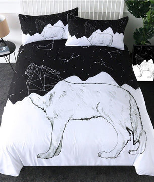 Luxury Bedding Sets 3D Wolf Mountain Bed Set US Twin Full Queen King Size - Lusy Store