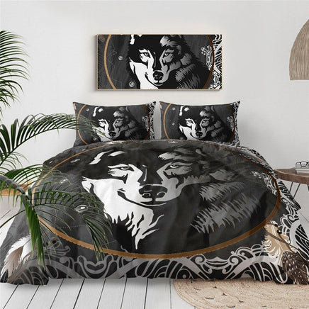 Luxury Bedding Sets 3D Wolf Mountain Bed Set US Twin Full Queen King Size - Lusy Store