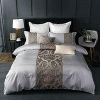 Luxury Bedding Sets 60S Egyptian Cotton Grey Bedding Sets Bed Linen Luxury Room - Lusy Store