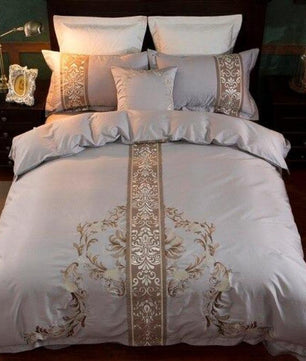 Luxury Bedding Sets 60S Egyptian Cotton Grey Bedding Sets Bed Linen Luxury Room - Lusy Store