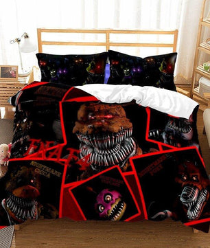 Luxury Bedding Sets Five Nights At Freddy's 3D Children Cartoon Queen King Size - Lusy Store