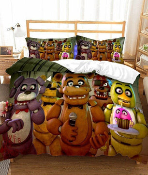 Luxury Bedding Sets Five Nights At Freddy's 3D Children Cartoon Queen King Size - Lusy Store
