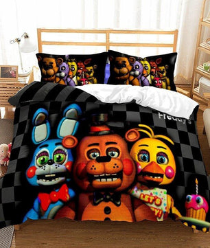 Luxury Bedding Sets Five Nights At Freddy's 3D Children Cartoon Queen King Size - Lusy Store