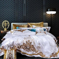 Luxury Bedding Sets Satin Cotton Royal Wedding Bedspread 800TC - Lusy Store