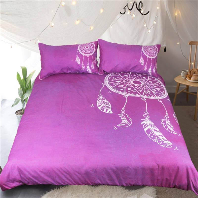 Luxury Bedding Sets Watercolor Dreamcatcher Blue Bedding Sets For Adult Kids - Lusy Store