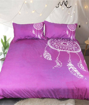 Luxury Bedding Sets Watercolor Dreamcatcher Blue Bedding Sets For Adult Kids - Lusy Store