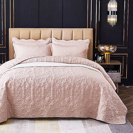 Luxury Nordic Decorative Coverlet Quilted Bedspread Bed Cover LS961 - Lusy Store
