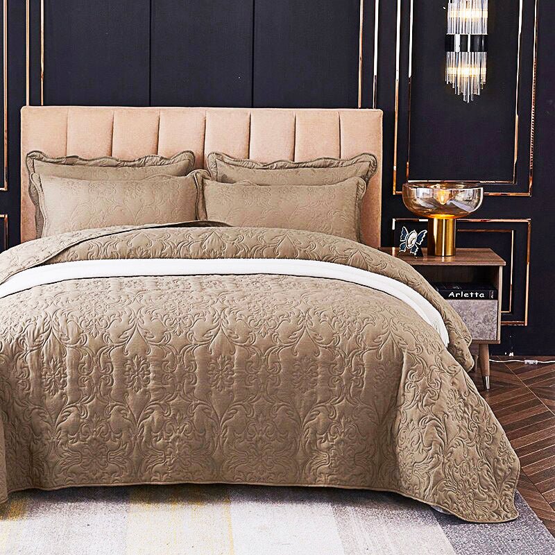 Luxury Nordic Decorative Coverlet Quilted Bedspread Bed Cover LS961 - Lusy Store