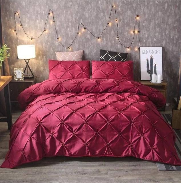 Luxury Pinch Pleat Bedding Sets Duvet Cover Bed Sheet Kids Bedding Sets Twin/Full/Queen/King size - Lusy Store