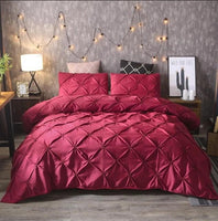 Luxury Pinch Pleat Bedding Sets Duvet Cover Bed Sheet Kids Bedding Sets Twin/Full/Queen/King size - Lusy Store