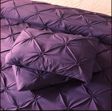 Luxury Pinch Pleat Bedding Sets Duvet Cover Bed Sheet Kids Bedding Sets Twin/Full/Queen/King size - Lusy Store
