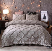 Luxury Pinch Pleat Bedding Sets Duvet Cover Bed Sheet Kids Bedding Sets Twin/Full/Queen/King size - Lusy Store
