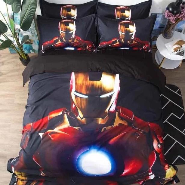 Marvel Avengers Alliance 3D Bedding Sets Iron Man The Flash Duvet Cover Bed Sheet Kids Bedding Sets - Lusy Store