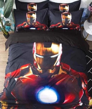 Marvel Avengers Alliance 3D Bedding Sets Iron Man The Flash Duvet Cover Bed Sheet Kids Bedding Sets - Lusy Store