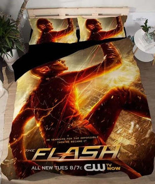Marvel Avengers Alliance 3D Bedding Sets Iron Man The Flash Duvet Cover Bed Sheet Kids Bedding Sets - Lusy Store