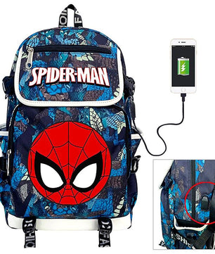 Marvel Backpacks Super Backpack USB Charging Backpacks for School B79 - Lusy Store