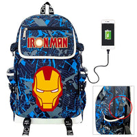 Marvel Backpacks Super Backpack USB Charging Backpacks for School B79 - Lusy Store