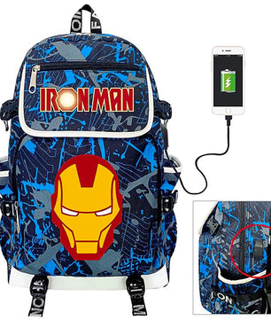 Marvel Backpacks Super Backpack USB Charging Backpacks for School B79 - Lusy Store
