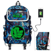 Marvel Backpacks Super Backpack USB Charging Backpacks for School B79 - Lusy Store
