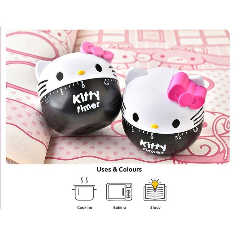 Mechanical Kitchen Cooking Timer Alarm 60 Minutes Hello Kitty Timer Cooking Tool Kitchen Timer - Lusy Store